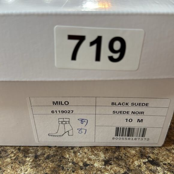 LA CANADIENNE Milo Black Waterproof Suede Buckle Accent Cushioned NEW 10 - Picture 10 of 11